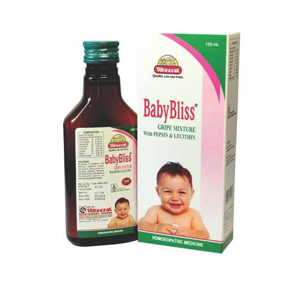 Show details for Wheezal Homeopathy Baby Bliss Gripe Mixture - 150 ML Picture of Wheezal Homeopathy Baby Bliss Gripe Mixture - 150 ML
