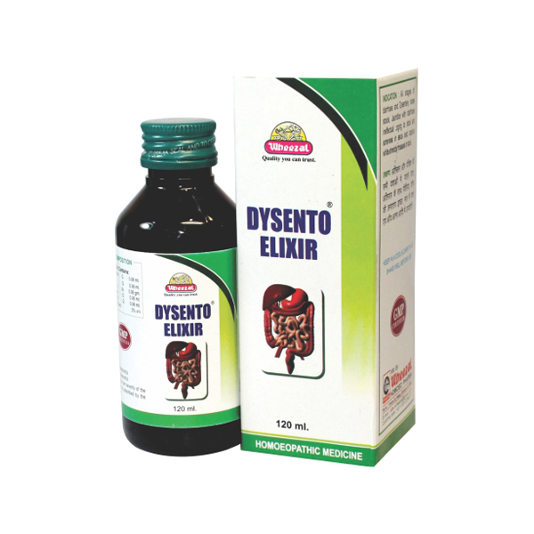 Picture of Wheezal Homeopathy Dysento Elixir Syrup -120 ML