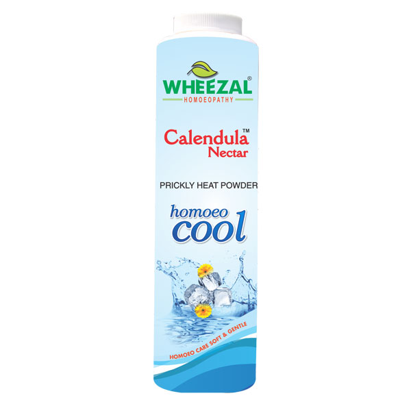 Picture of Wheezal Homeopathy Calendula Nectar Prickly Heat Powder - 100 GM