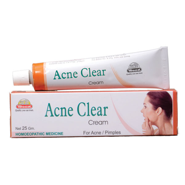 Show details for Wheezal Homeopathy Acne Clear Cream -25 GM Picture of Wheezal Homeopathy Acne Clear Cream -25 GM
