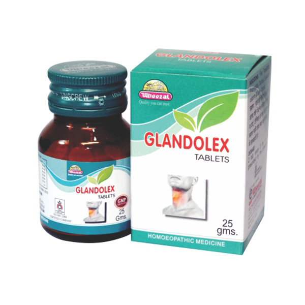 Show details for Wheezal Homeopathy Glandolex Tablets - 25 GM Picture of Wheezal Homeopathy Glandolex Tablets - 25 GM