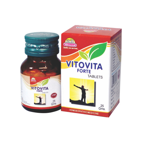 Show details for Wheezal Homeopathy Vitovita Forte Tablets -25 GM Picture of Wheezal Homeopathy Vitovita Forte Tablets -25 GM