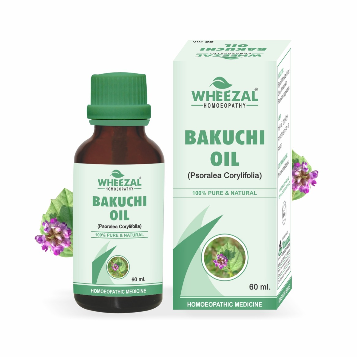 Show details for Wheezal Homeopathy Bakuchi Oil - 60 ML Picture of Wheezal Homeopathy Bakuchi Oil - 60 ML