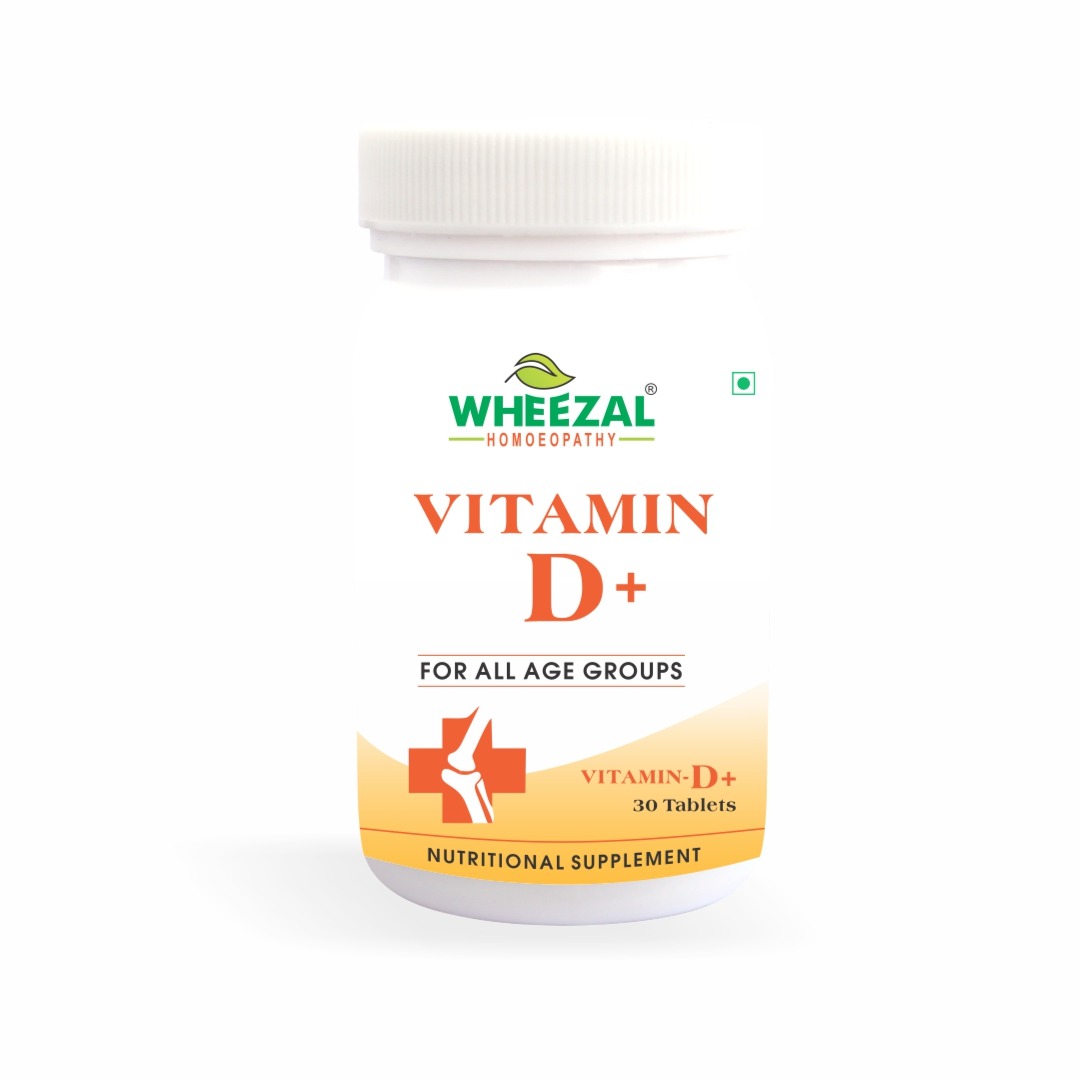 Picture of Wheezal Homeopathy Vitamin D+ Tablets -30 Tabs