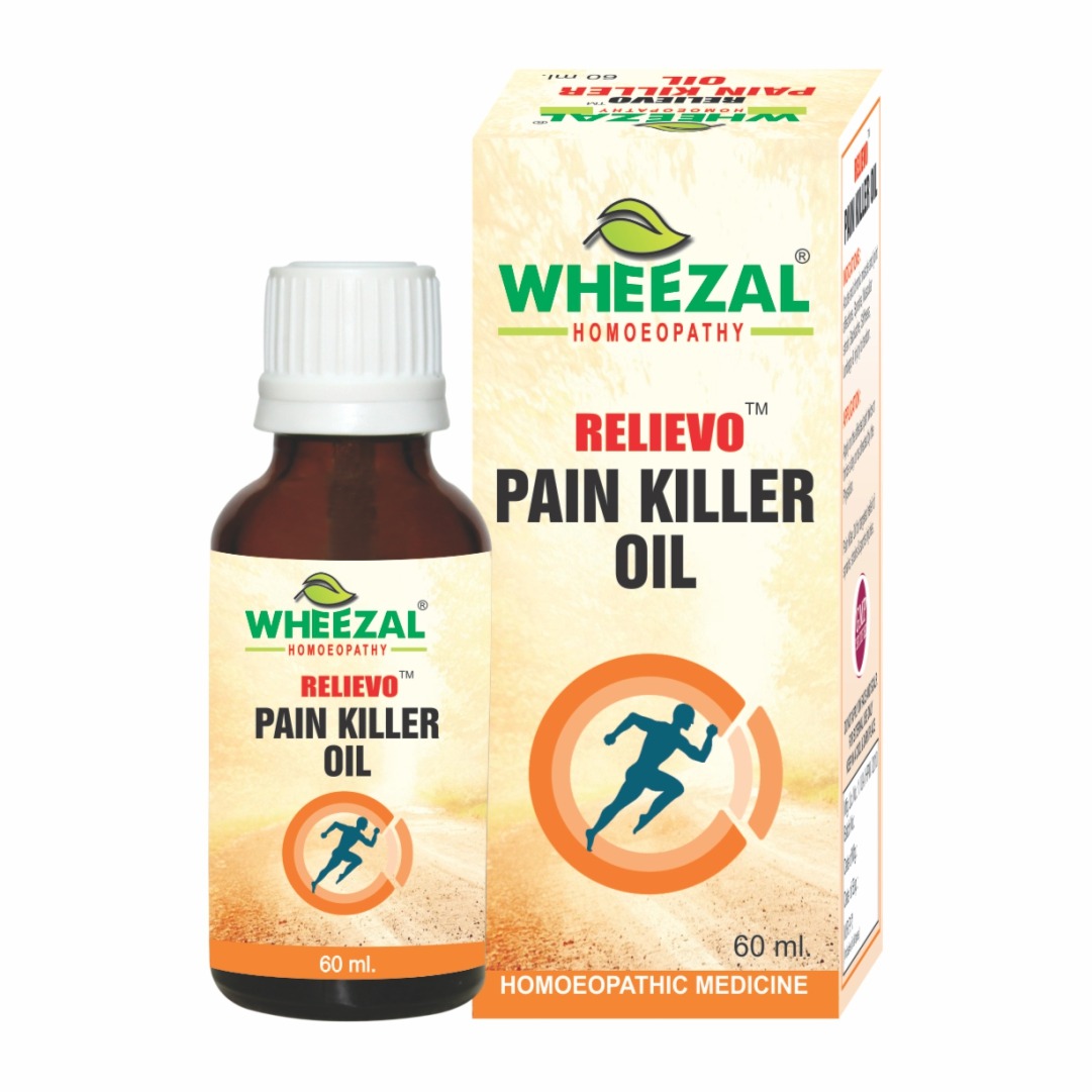 Picture of Wheezal Homeopathy  Relievo Pain Killer Oil - 60 ML