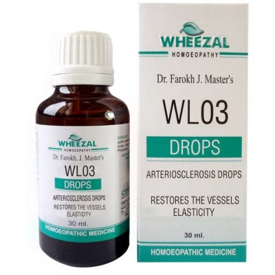 Picture of Wheezal Homeopathy WL-03 Arteriosclerosis Drops - 30 ML