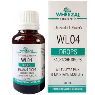 Show details for Wheezal Homeopathy WL-04 Backache Drops - 30 ML Picture of Wheezal Homeopathy WL-04 Backache Drops - 30 ML