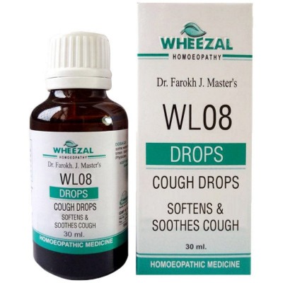 Show details for Wheezal Homeopathy WL-08 Cough Drops - 30 ML Picture of Wheezal Homeopathy WL-08 Cough Drops - 30 ML
