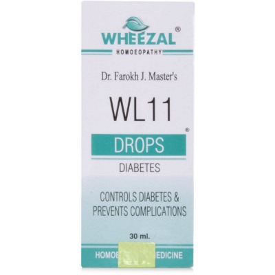 Show details for Wheezal Homeopathy WL-11 Diabetes Drops - 30 ML Picture of Wheezal Homeopathy WL-11 Diabetes Drops - 30 ML