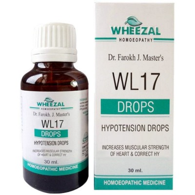 Show details for Wheezal Homeopathy WL-17 Hypotension Drops - 30 ML Picture of Wheezal Homeopathy WL-17 Hypotension Drops - 30 ML