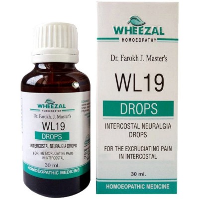 Show details for Wheezal Homeopathy WL-19 Intercostal Neuralgia Drops - 30 ML Picture of Wheezal Homeopathy WL-19 Intercostal Neuralgia Drops - 30 ML