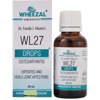 Show details for Wheezal Homeopathy WL-27 Osteorthritis Drops - 30 ML Picture of Wheezal Homeopathy WL-27 Osteorthritis Drops - 30 ML
