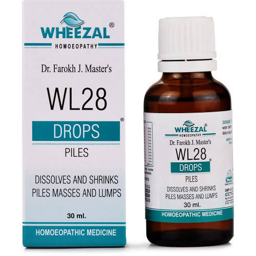 Picture of Wheezal Homeopathy WL-28 Piles Drops - 30 ML