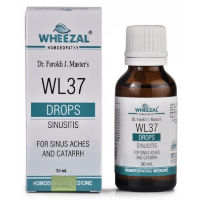 Show details for Wheezal Homeopathy WL-37 Sinusitis Drops - 30 ML Picture of Wheezal Homeopathy WL-37 Sinusitis Drops - 30 ML