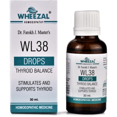 Show details for Wheezal Homeopathy WL-38 Thyroid Balance Drops - 30 ML Picture of Wheezal Homeopathy WL-38 Thyroid Balance Drops - 30 ML