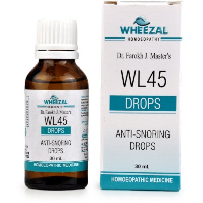 Picture of Wheezal Homeopathy WL-45 Anti Snoring Drops - 30 ML