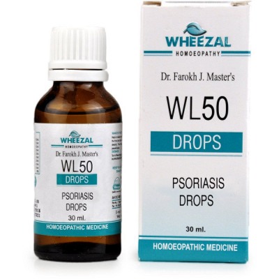 Picture of Wheezal Homeopathy WL-50 Psoriasis Drops - 30 ML