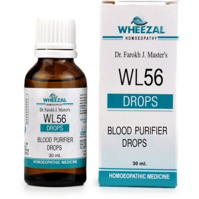Show details for Wheezal Homeopathy WL-56 Blood Purifier Drops - 30 ML Picture of Wheezal Homeopathy WL-56 Blood Purifier Drops - 30 ML