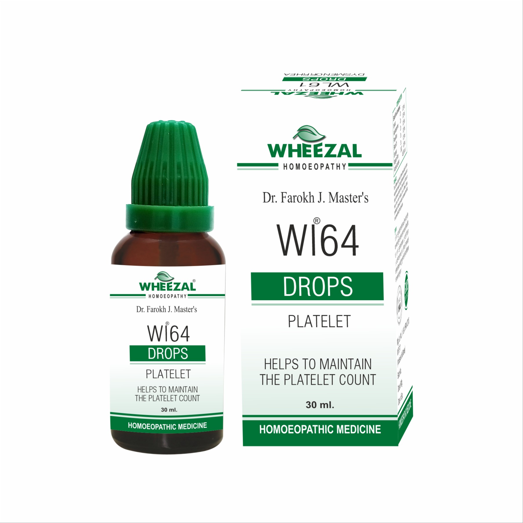 Show details for Wheezal Homeopathy WL-64 Platelet Drops - 30 ML Picture of Wheezal Homeopathy WL-64 Platelet Drops - 30 ML