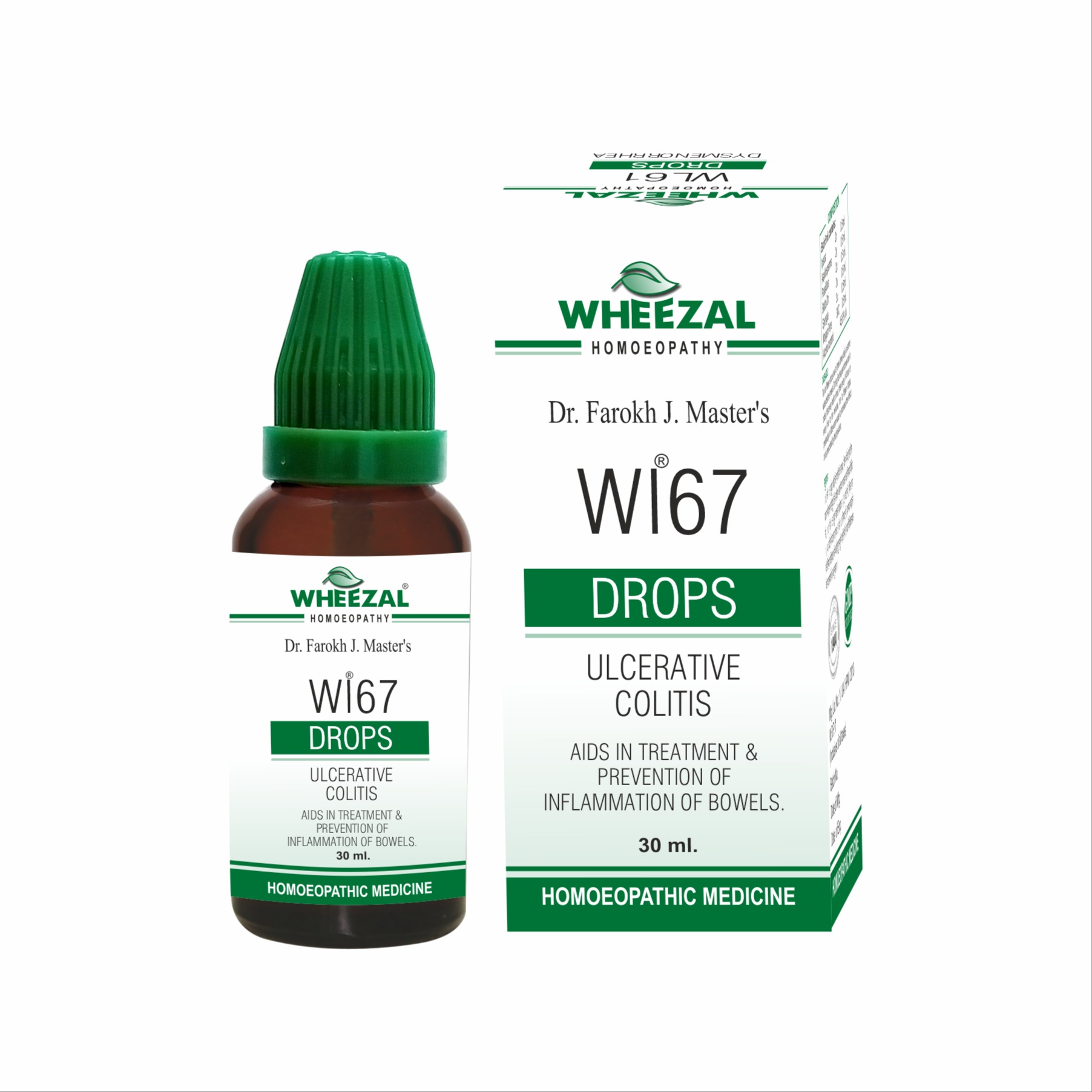 Picture of Wheezal Homeopathy WL-67 Ulcerative Colitis Drops - 30 ML