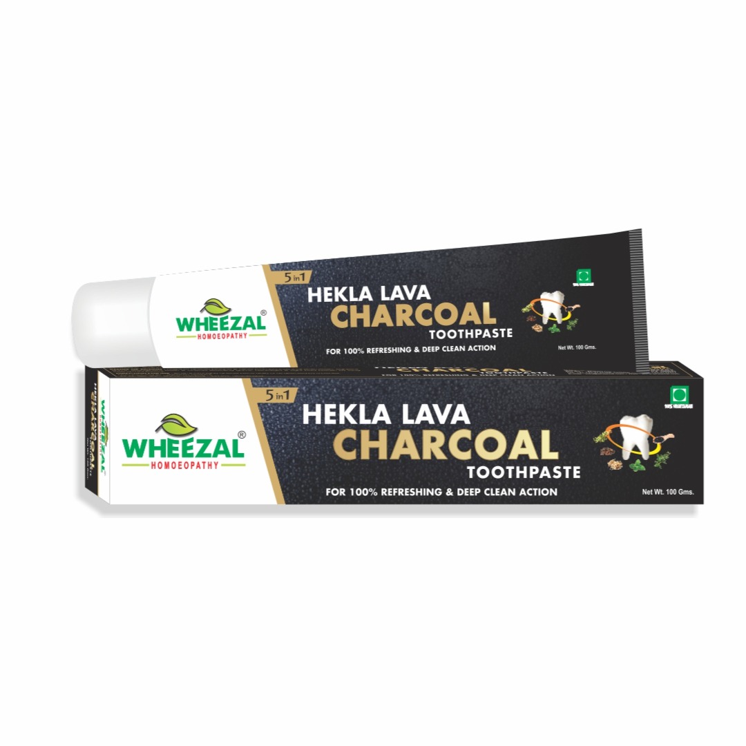 Show details for Wheezal Homeopathy Hekla Lava Charcoal Toothpaste - 100 GM Picture of Wheezal Homeopathy Hekla Lava Charcoal Toothpaste - 100 GM