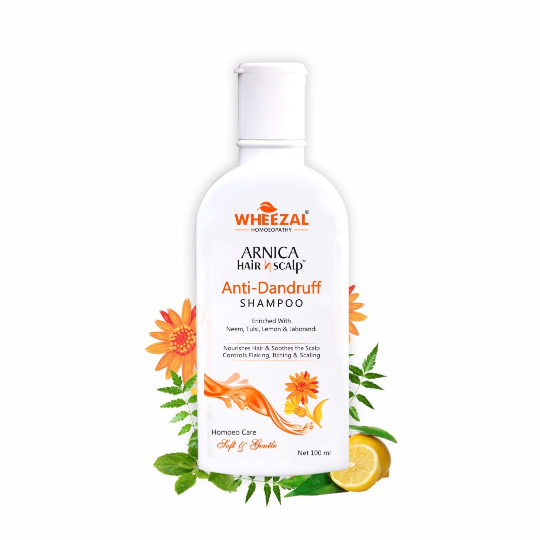 Show details for Wheezal Homeopathy Arnica Hair N Scalp Anti-Dandruff Shampoo - 100 ML Picture of Wheezal Homeopathy Arnica Hair N Scalp Anti-Dandruff Shampoo - 100 ML
