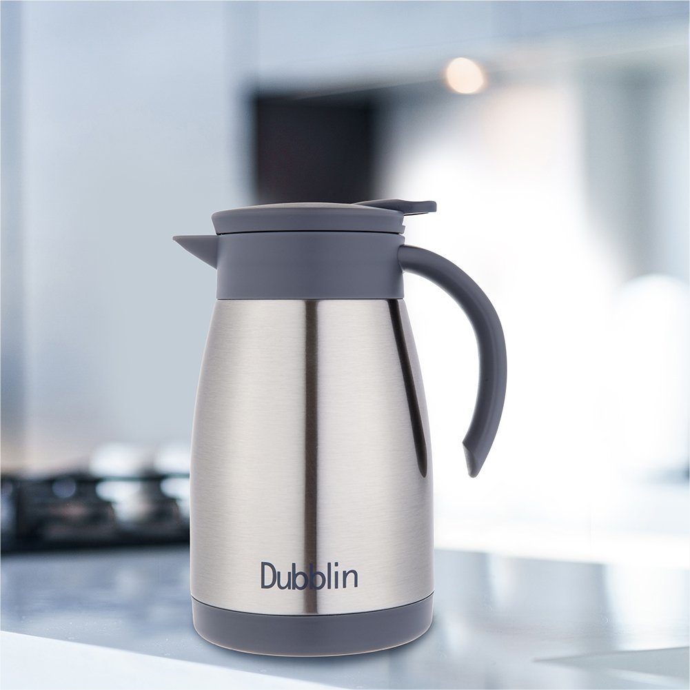Show details for Dubblin Cafe Stainless Steel Double Wall Vacuum Insulated Thermos Flask - 750 ML Picture of Dubblin Cafe Stainless Steel Double Wall Vacuum Insulated Thermos Flask - 750 ML
