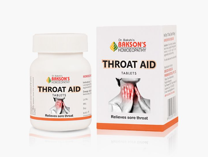 Picture of Bakson's Homeopathy Throat Aid Tablets - 75 Tabs