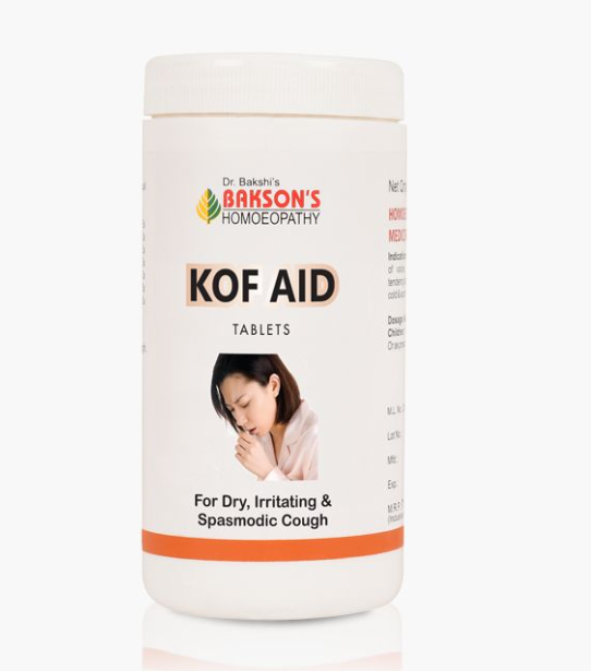 Show details for Bakson's Homeopathy Kof Aid Tablets - 200 Tabs Picture of Bakson's Homeopathy Kof Aid Tablets - 200 Tabs