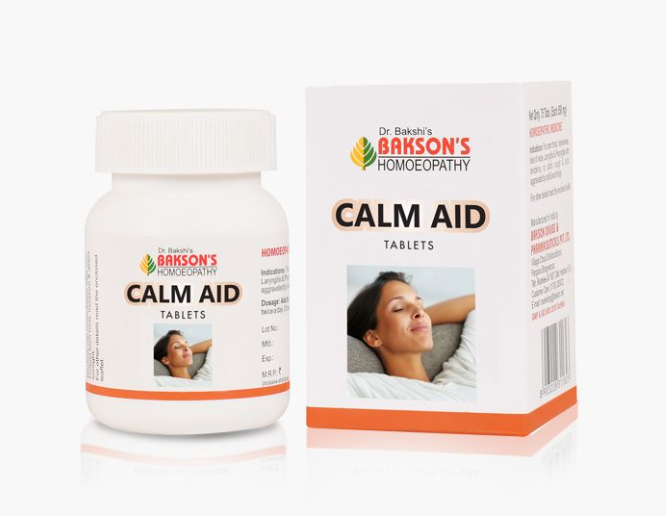 Picture of Bakson's Homeopathy Calm Aid Tablets - 75 Tabs