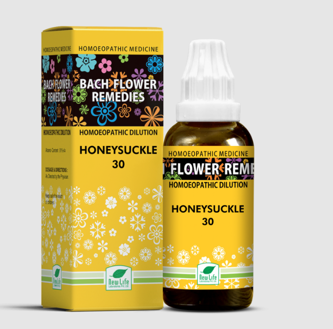 Show details for New Life Homeopathy Bach Flower Remedies Honey Suckle 30 Dilution Picture of New Life Homeopathy Bach Flower Remedies Honey Suckle 30 Dilution