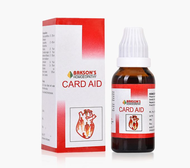 Picture of Bakson's Homeopathy Card Aid Drops - 30 ML