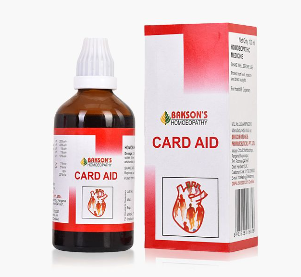 Picture of Bakson's Homeopathy Card Aid Drops - 100 ML