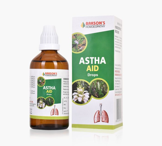 Picture of Bakson's Homeopathy Astha Aid Drops - 100 ML