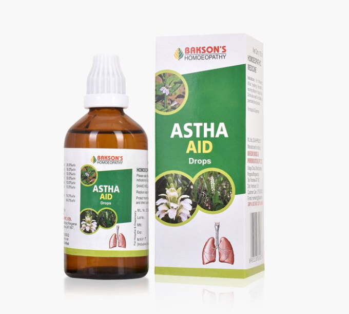 Show details for Bakson's Homeopathy Astha Aid Drops - 100 ML Picture of Bakson's Homeopathy Astha Aid Drops - 100 ML