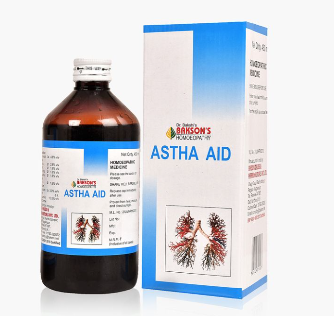 Picture of Bakson's Homeopathy Astha Aid Syrup - 450 ML