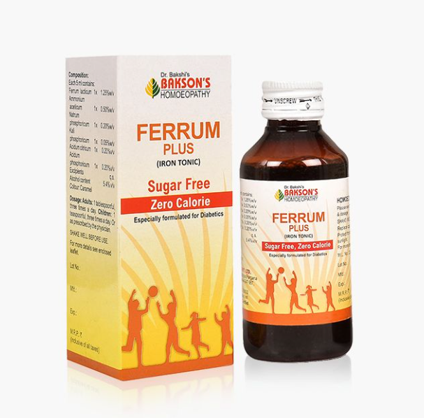 Picture of Bakson's Homeopathy Ferrum Plus With Sugar Free - 115 ML