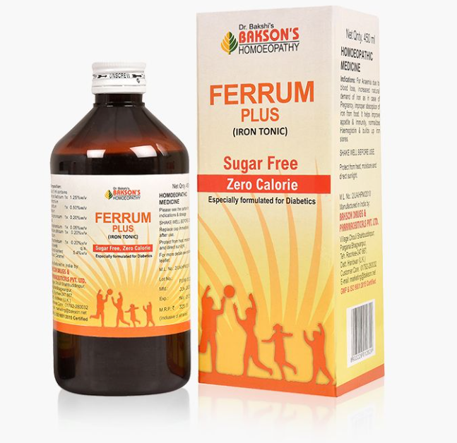 Picture of Bakson's Homeopathy Ferrum Plus With Sugar Free - 450 ML