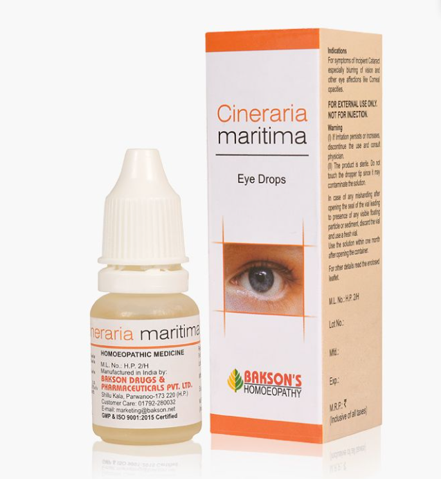 Picture of Bakson's Homeopathy Cineraria Maritima Eye Drops - 10 ML