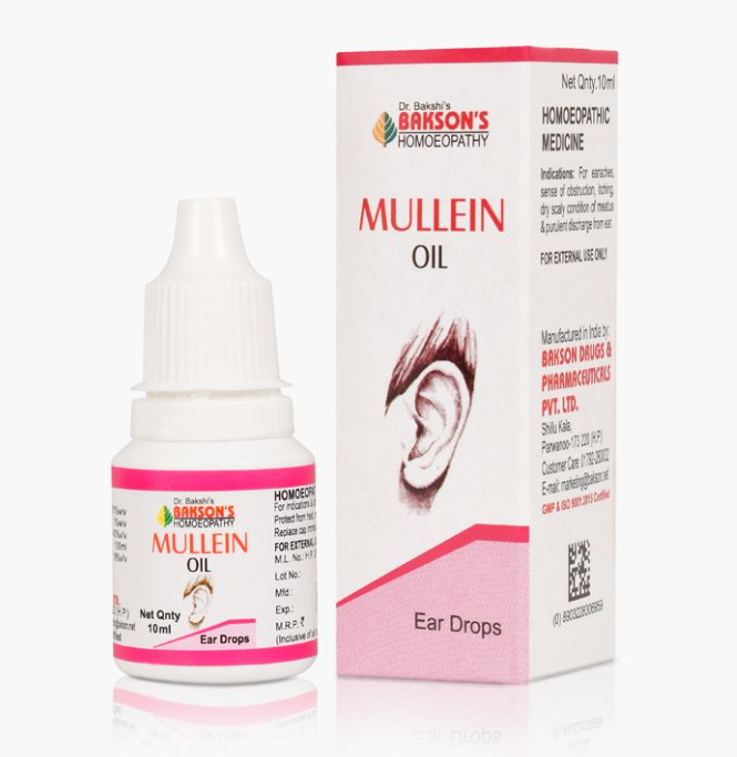 Show details for Bakson's Homeopathy Mullein Oil Ear Drops - 10 ML Picture of Bakson's Homeopathy Mullein Oil Ear Drops - 10 ML