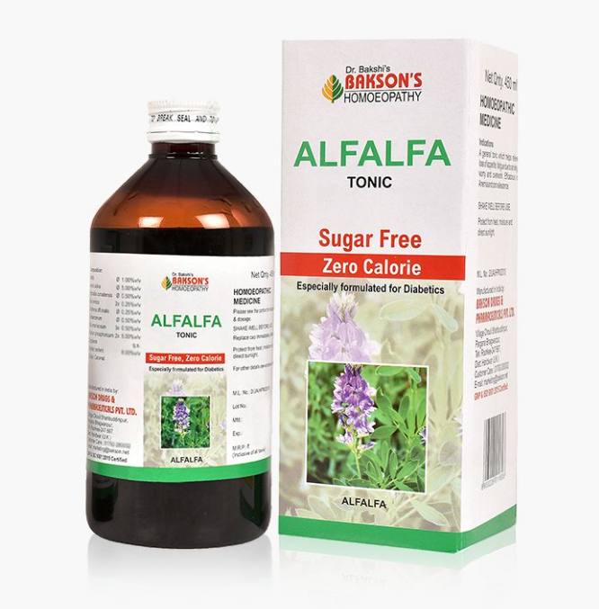 Picture of Bakson's Homeopathy Alfalfa Tonic Sugar Free - 450 ML