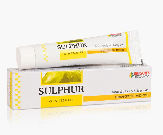 Show details for Bakson's Homeopathy Sulphur Ointment  - 25 GM Picture of Bakson's Homeopathy Sulphur Ointment  - 25 GM