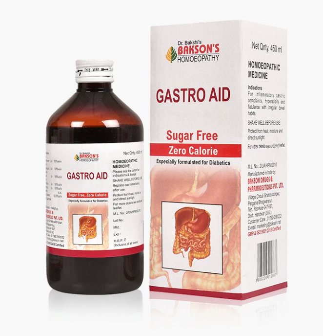 Picture of Bakson's Homeopathy Gastro Aid Syrup Sugar Free - 450 ML