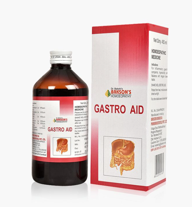 Show details for Bakson's Homeopathy Gastro Aid Syrup - 450 ML Picture of Bakson's Homeopathy Gastro Aid Syrup - 450 ML