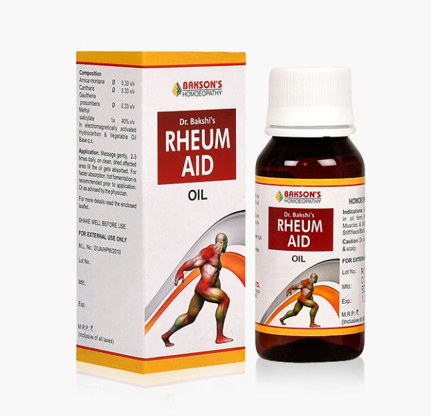 Picture of Bakson's Homeopathy Rheum Aid Oil - 60 ML