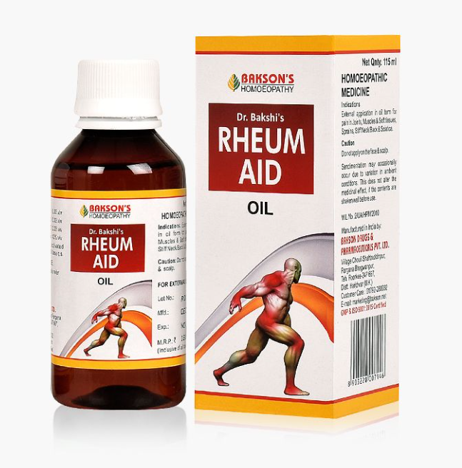 Show details for Bakson's Homeopathy Rheum Aid Oil - 115 ML Picture of Bakson's Homeopathy Rheum Aid Oil - 115 ML