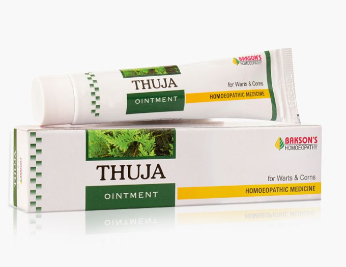 Show details for Bakson's Homeopathy Thuja Ointment - 25 GM Picture of Bakson's Homeopathy Thuja Ointment - 25 GM