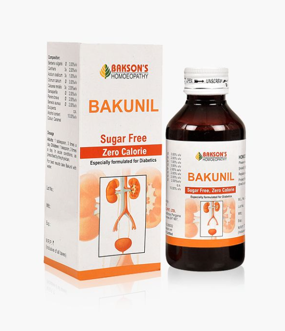 Show details for Bakson's Homeopathy Bakunil Syrup Sugar Free - 115 ML Picture of Bakson's Homeopathy Bakunil Syrup Sugar Free - 115 ML