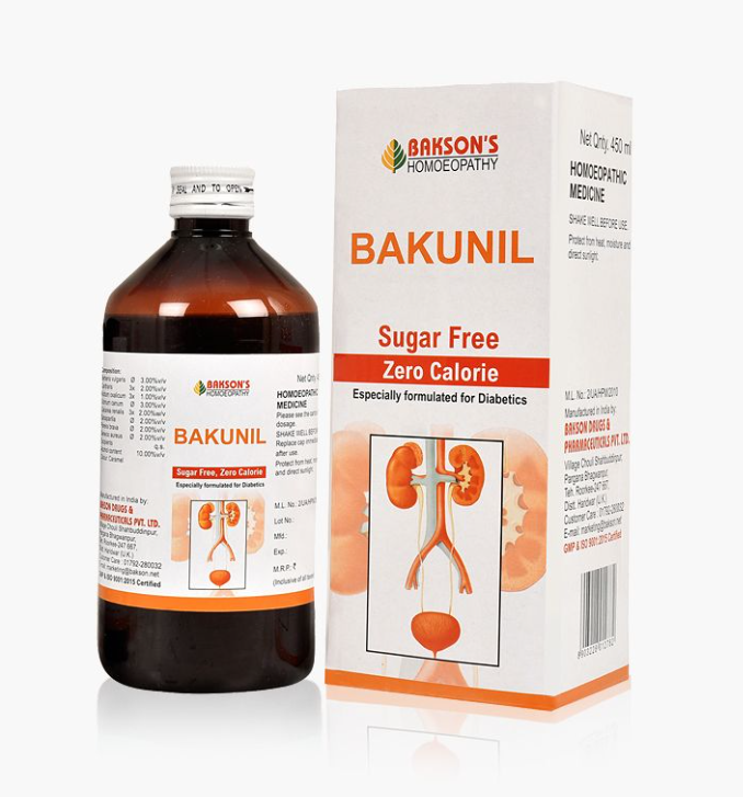 Picture of Bakson's Homeopathy Bakunil Syrup Sugar Free - 450 ML