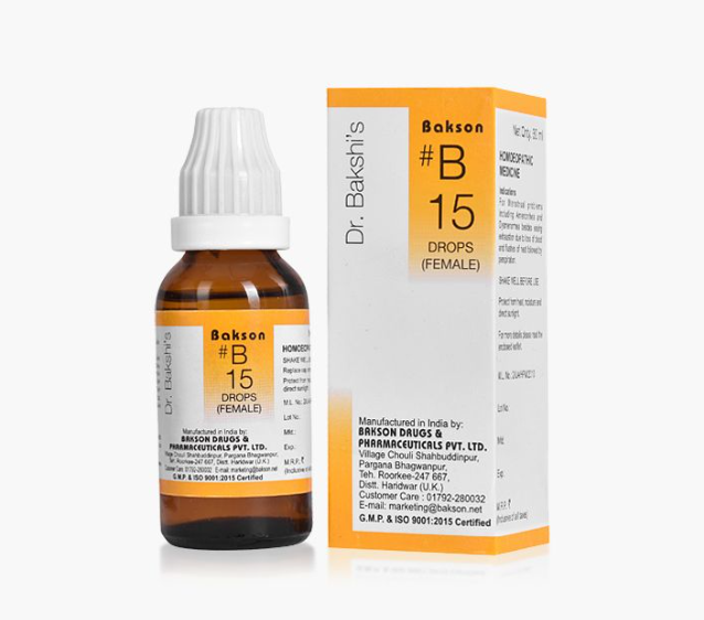 Picture of Bakson's Homeopathy B15 Drops - 30 ML